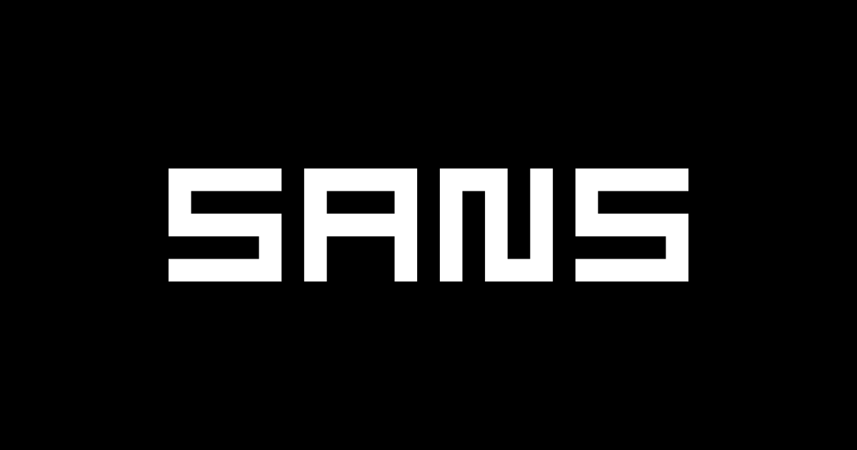 SANS: Building a logo from blocks