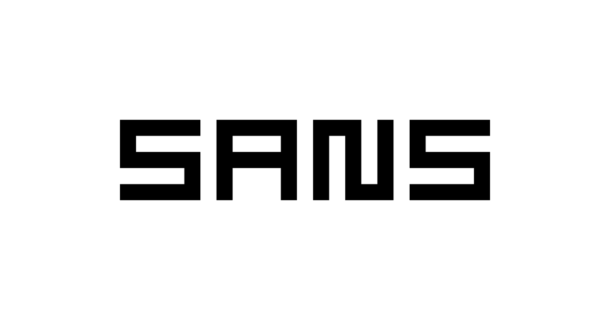 SANS: Building a logo from blocks